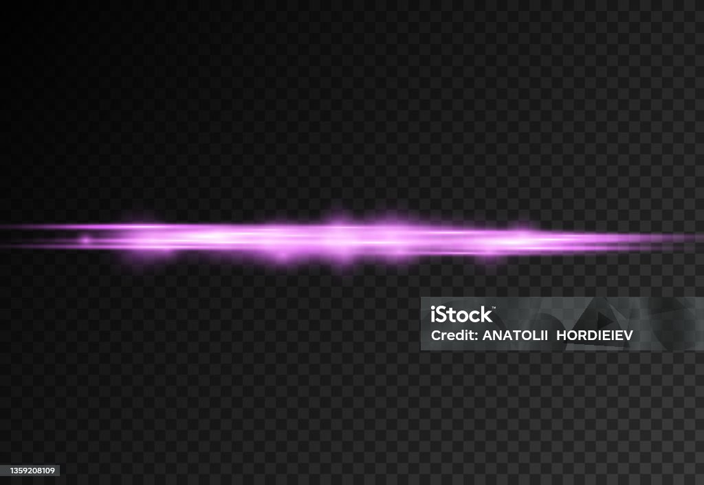 Random Violet Line Horizontal Violet Light Rays Flash Purple Line Stock Illustration ...