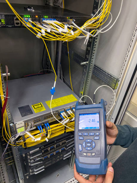istock The hand view and optical power meter is a device used to measure the power of an optical signal. 1359209607