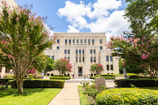 Longview, Texas, USA - June 30, 2021: The Gregg County Courthouse