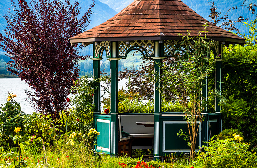 old pavilion at a park in austria