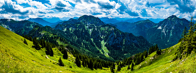 view at the Mountain Tegelberg near Fuessen - Bavaria