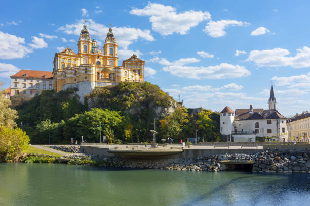 istock Melk abbey in Wachau valley, Austria 1359213408