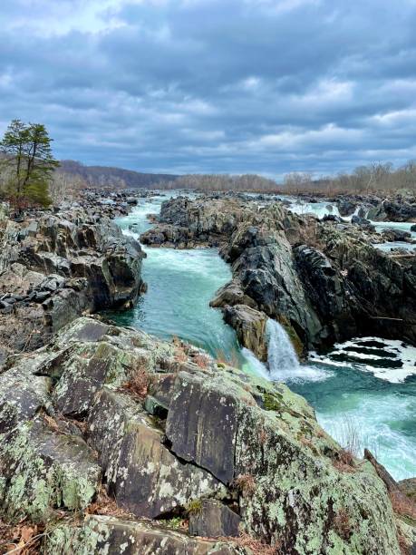 istock Great falls National Park in Winter - Waterfall 1359214874