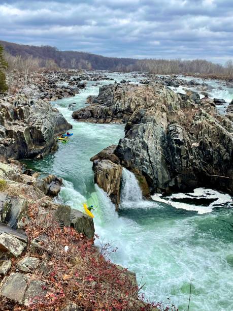 istock Kayaking of Waterfall - Great falls National Park 1359216104