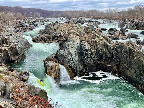 istock Kayaking Extreme - Great falls National Park Waterfall 1359216177