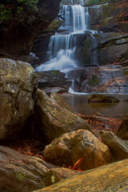 istock Scenic waterfall in the North Carolina mountains 1359217443