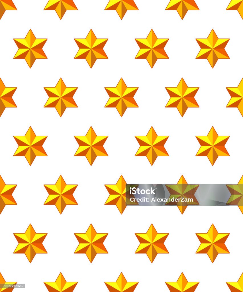 6 Sided Star Pattern Six Pointed Star Pattern Stock Illustration - Download Image Now ...