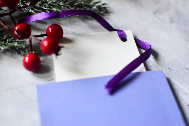 istock Christmas card with decorations 1359222163