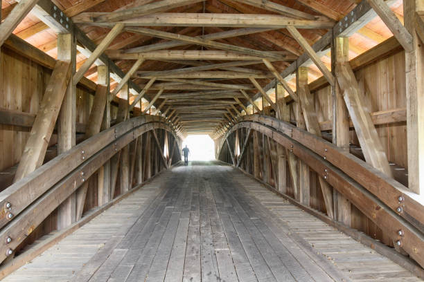 istock Inside A Covered Wooden Bridge In Rural Pennsylvania 1359222802