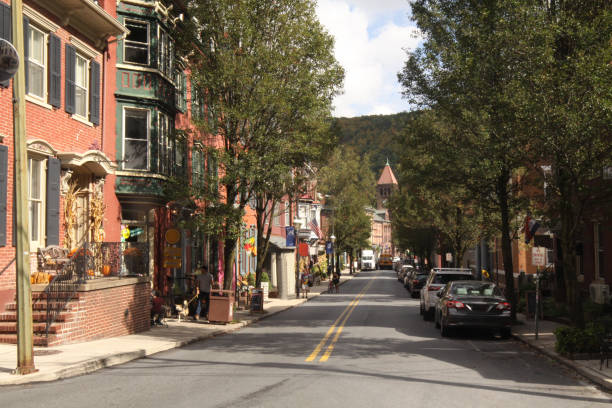 istock Looking Down Broadway In Jim Thorpe Pennsylvania 1359224630
