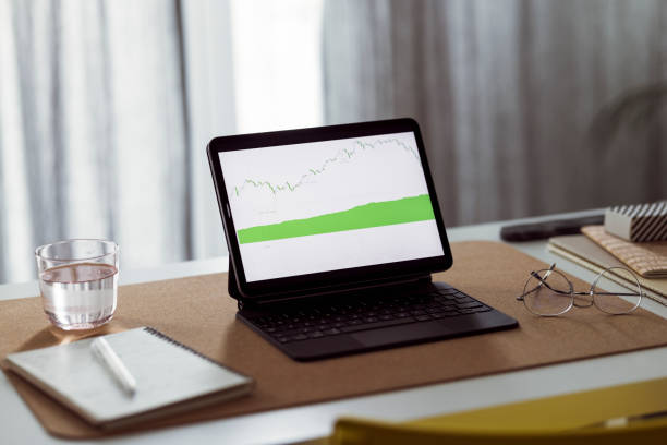 istock Working at Home:  Empty Home Office With a Digital Tablet on the Desk 1359226960