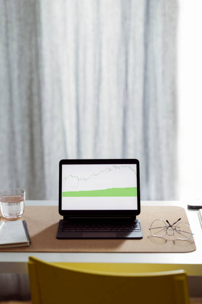 istock Working at Home:  Empty Home Office With a Digital Tablet on the Desk 1359226968