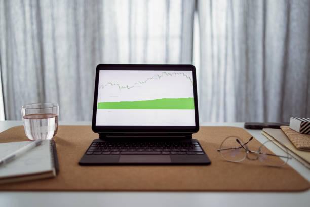 istock Working at Home:  Empty Home Office With a Digital Tablet on the Desk 1359226971