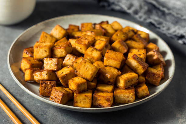 istock Healthy Homemade Crispy Asian Tofu 1359237074