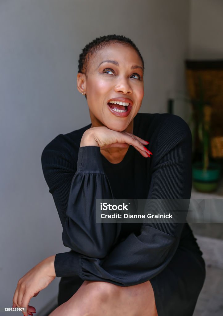 Portrait of a beautiful African American woman Women Stock Photo