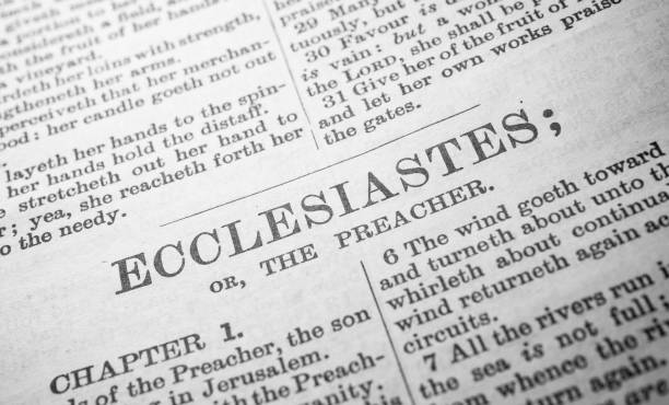 istock Close up of old Holy bible 1359246065