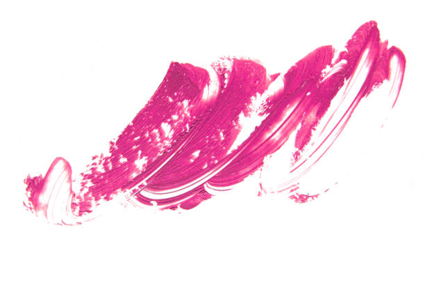 istock A smear of lipstick in bright pink on a white background 1359248241
