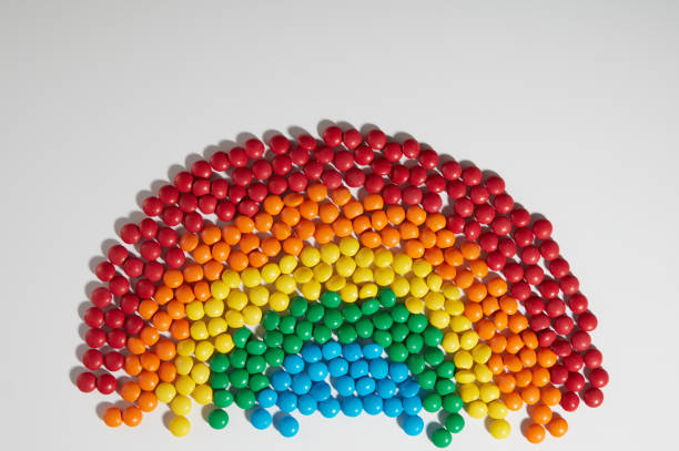 istock Assortment Of Multicolored Candies Over White 1359249321