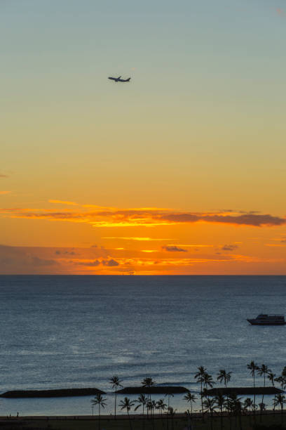 istock Sunset In Waikiki beach 1359261724