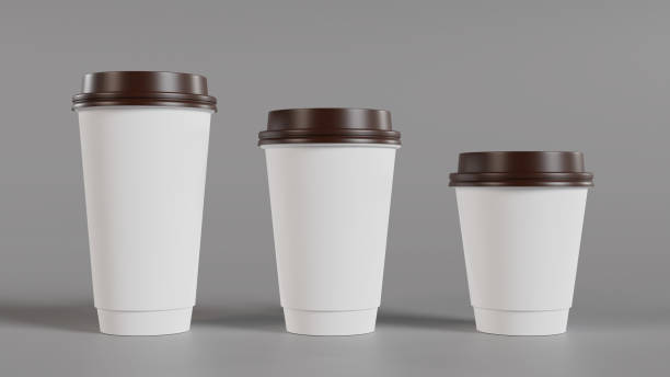 istock Unbranded paper coffee glasses of three sizes 1359270015