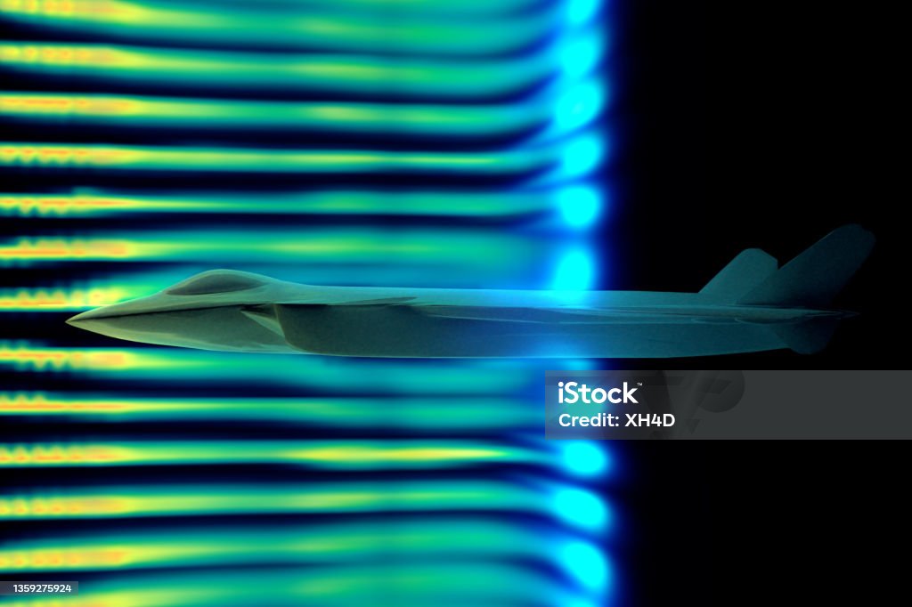 Wind tunnel test Wind tunnel for backgrounds Wind Tunnel Stock Photo