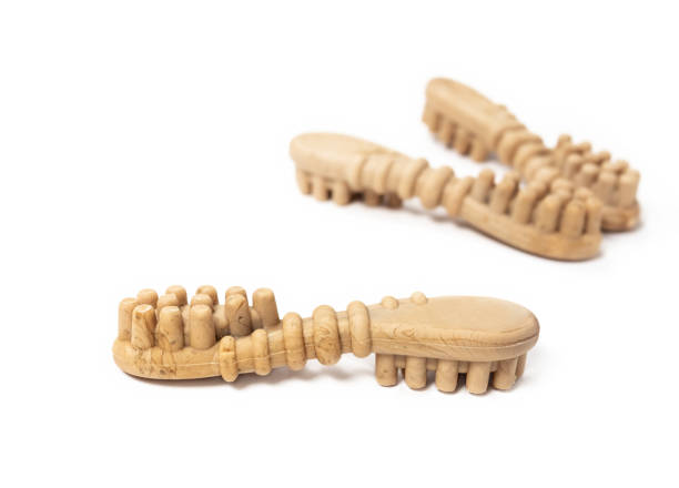 istock Dog dental chew sticks shaped like a toothbrush, front view. 1359286250