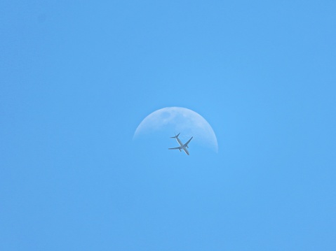 Moon and Plane544