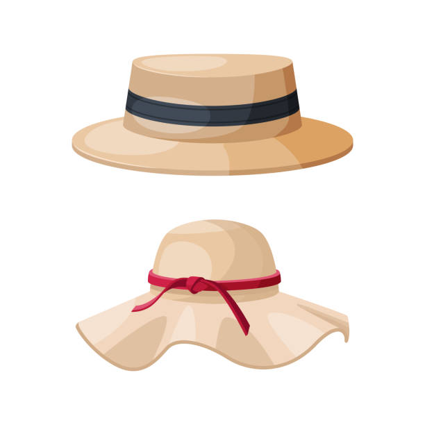 700+ Straw Boater Hat Stock Illustrations, Royalty-Free Vector Graphics ...