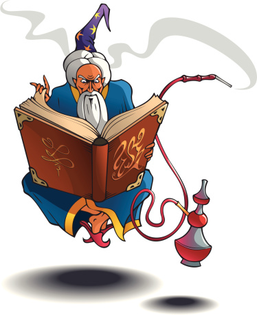 Arab Wizard Arabian Wizard Stock Illustration - Download Image Now - Hookah, Adult ...