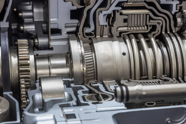istock gearbox and bearings in the section. modern technological mechanisms 1359303738