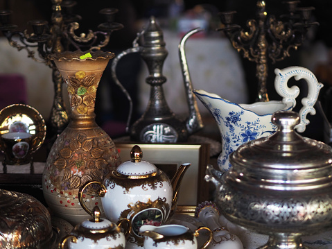 Antique Bazaar And Old Stuff Stock Photo - Download Image Now