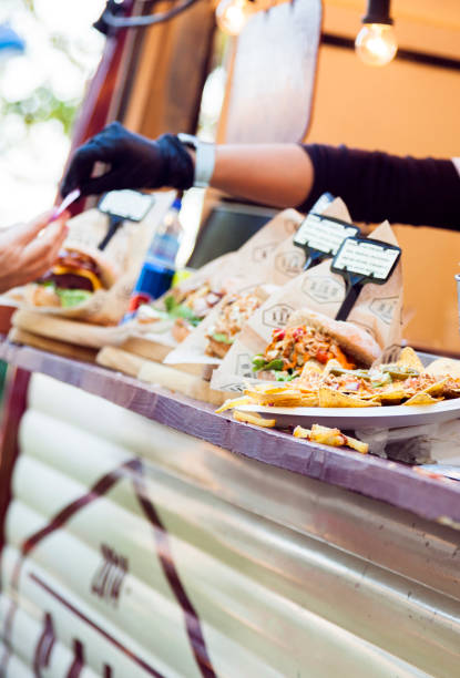 istock Food truck burger 1359313333