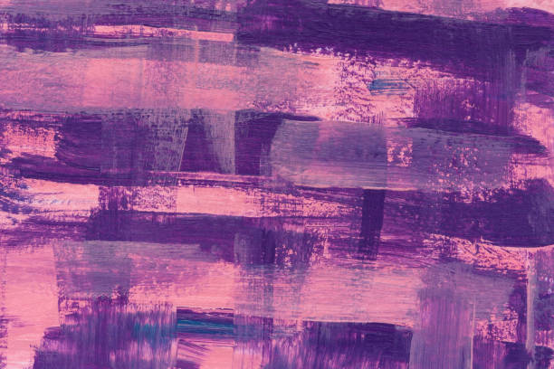 purple pink acrylic abstract background. - palette paint acrylic painting abstract imagens e fotografias de stock