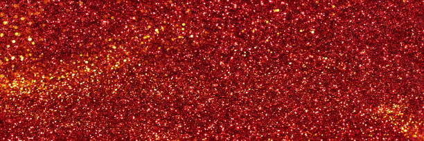 istock Red and golden glitter background banner 1359315543