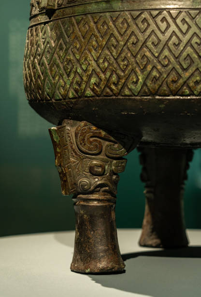 istock Ancient China Bronze Ding Leg Close-up 1359317670