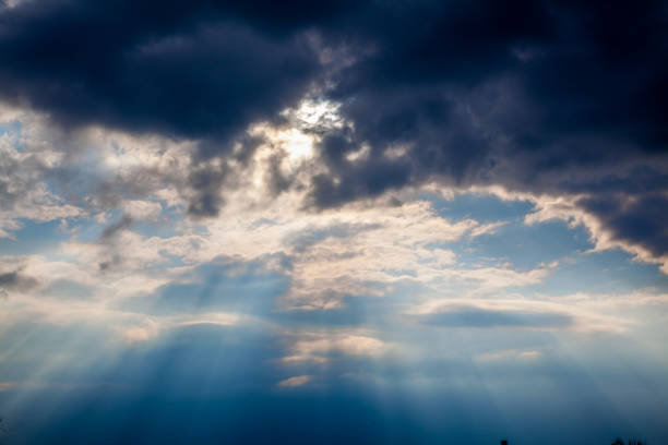 istock Sky Over Countryside Landscape with Sunbeams 1359329072