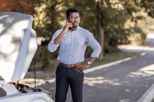 istock African American man calling for car service 1359329622