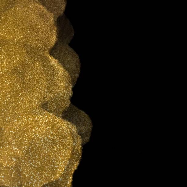 istock Beautiful gold glitter festive background - perfect for luxurious card template or other purpose 1359330591