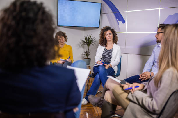 istock At the press room group of journalists having a meeting 1359330874