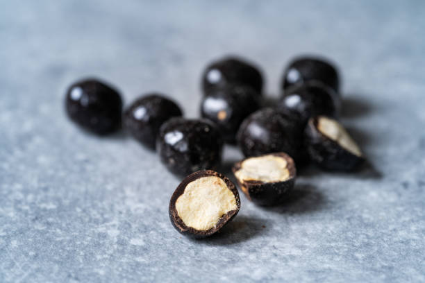 istock Bitter Chocolate Covered Chickpeas. Healthy Snacks. 1359332616