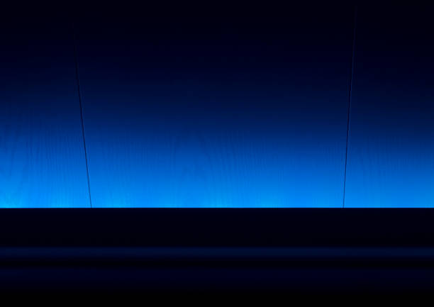 Interior walls with LED backlight as an abstraction.