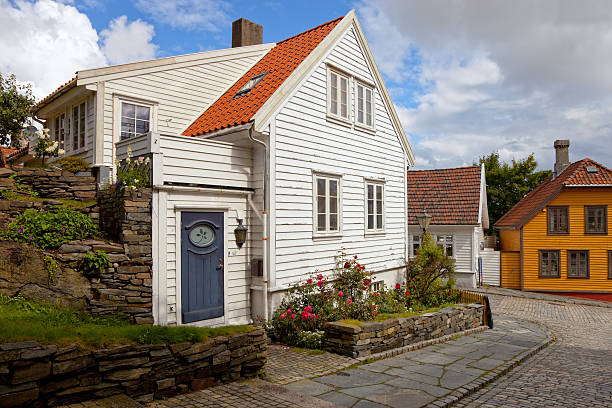 istock Wood houses in Norway 135933675