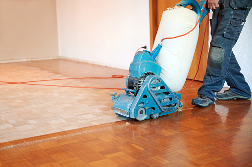 Hardwood floor restoring
