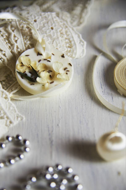 istock Aroma sachet. home decoration made using hand made technique. eco decor made of wax. 1359339454