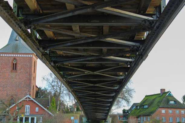 istock Pedestrian bridge in Berkenthin from below 1359346384
