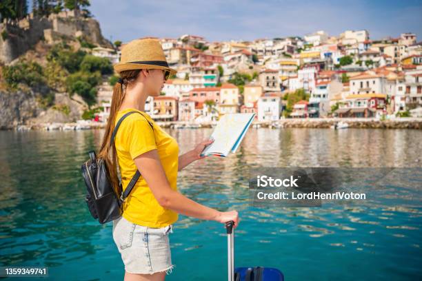 Woman On Vacation At The Sea Stock Photo - Download Image Now - Adult, Adults Only, Adventure