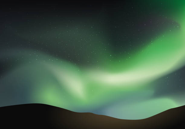 istock The natural atmospheric phenomenon of the Northern Lights. 1359350758