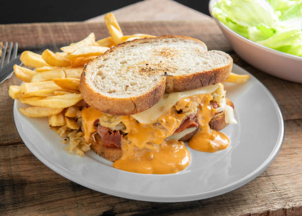 Reuben pastrami sandwich