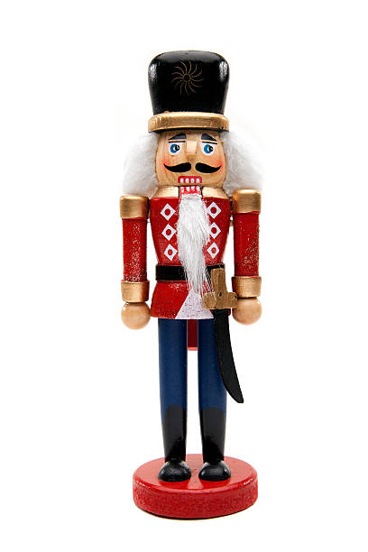 Soldier Figurine Isolated White Background nutcracker photos stock pictures, royalty-free photos & images