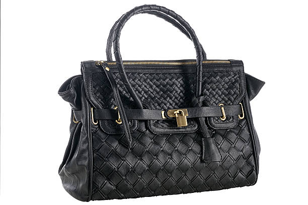 istock Black fashion womans handbag 135935379